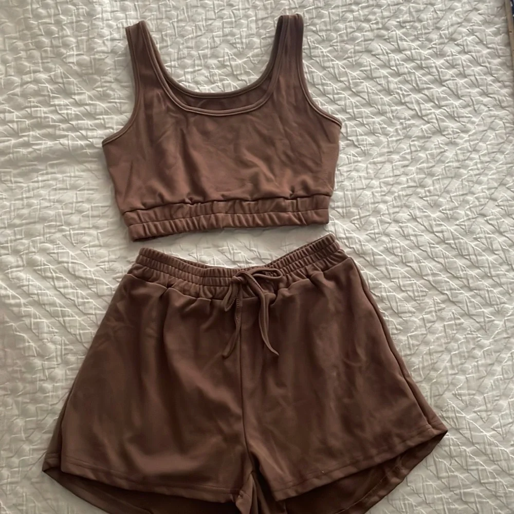 Amazon Women's Brown Intimate Set - Picture 1 of 2